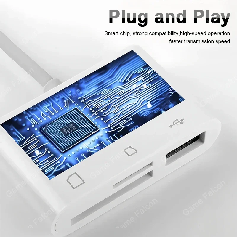 3 in 1 Multi Port Hub Converter USB Type C Card Reader USB TF SD Micro SD OTG Adapter For iPhone 15 Laptop Huawei Samsung