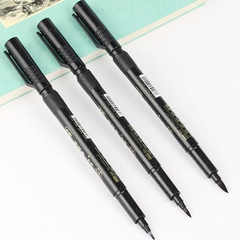 예술 서예 글쓰기 브러시 아티스트 만화 그리기 도구, 서명 마커, 학교 사무실 문구 선물, S, M, L, 3 개 크기