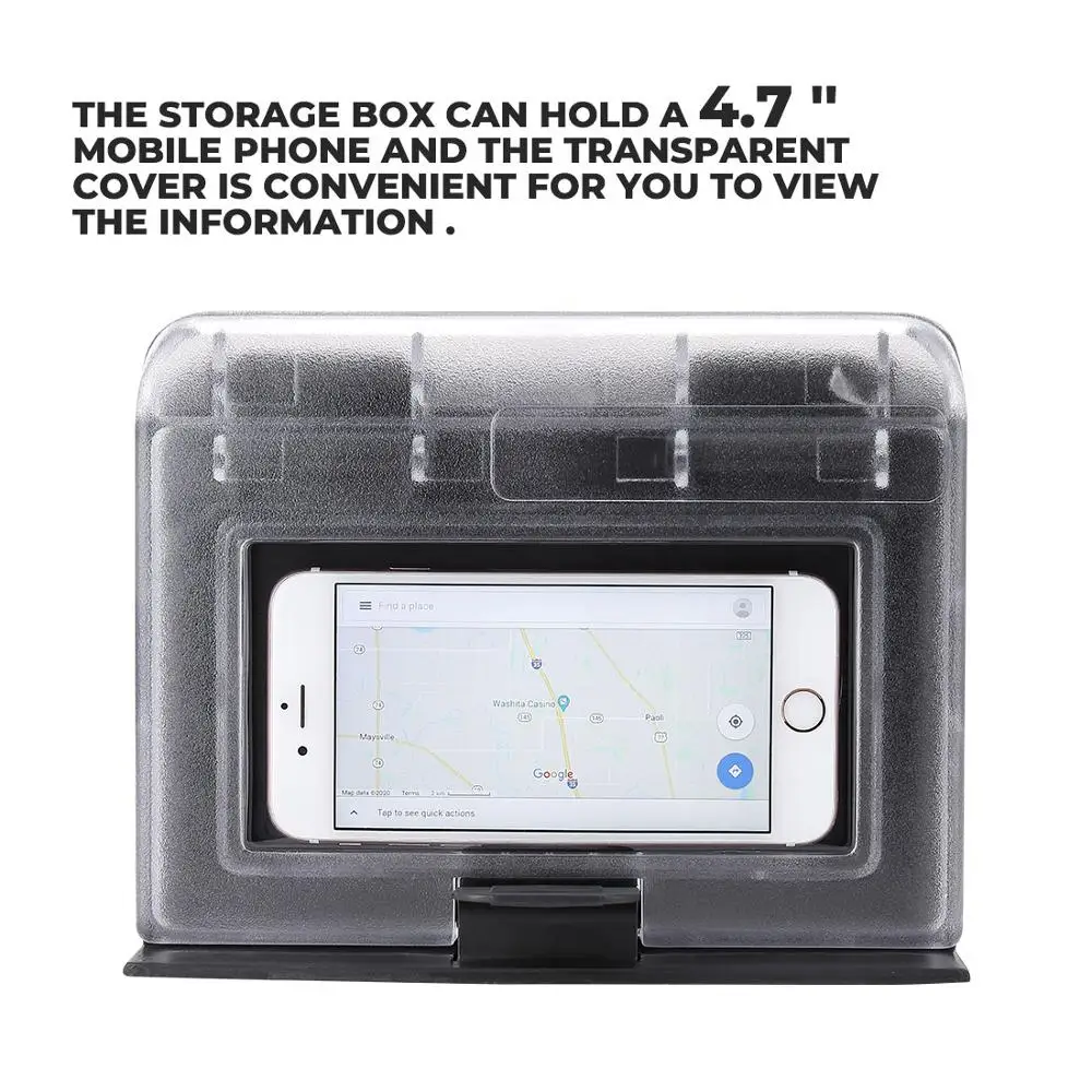 RZR Accessories ABS Center Dash Storage Box RZR Center Compartment Compatible with Polaris RZR XP 4 S 1000 900 EPS 2014-2020