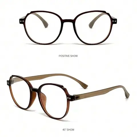 Eleganta Mode Läsglasögon Runda Vikbara Anti Blå Ljus Glasögon Högkvalitativa Komfort Presbyopi Glasögon Snabb Leverans 10 best sales runda glasögon - №5