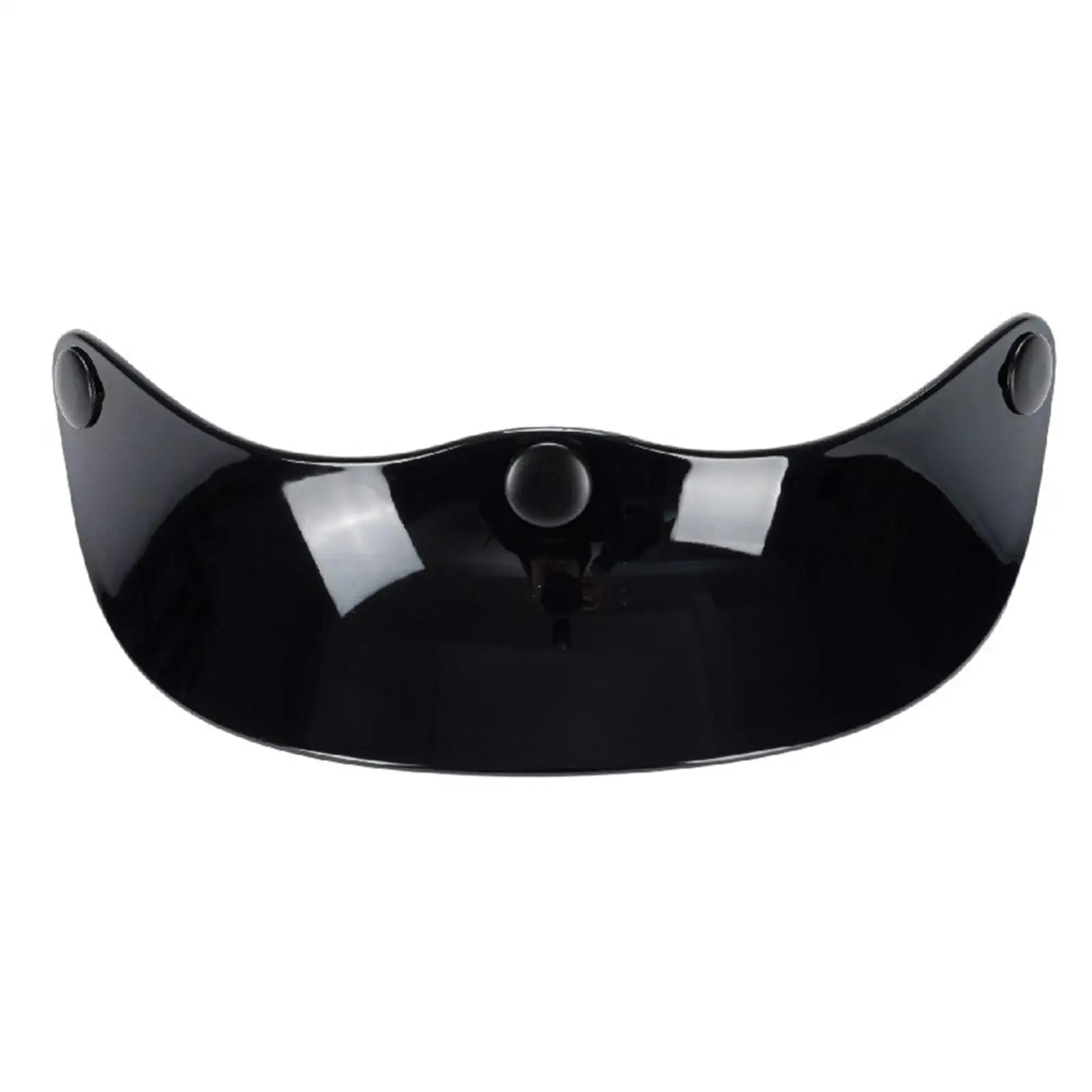 Retro Helmet Peak Visor Sun Shade Protector PC 3 Snap Universal Shield for Open Jet Style Helmets