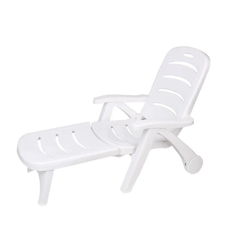 

Outdoor Hotel Courtyard Swimming Pool Spa Folding Plastic Lounge Chair Beach Chair Beach Bath Beach Bed Lounge Chair