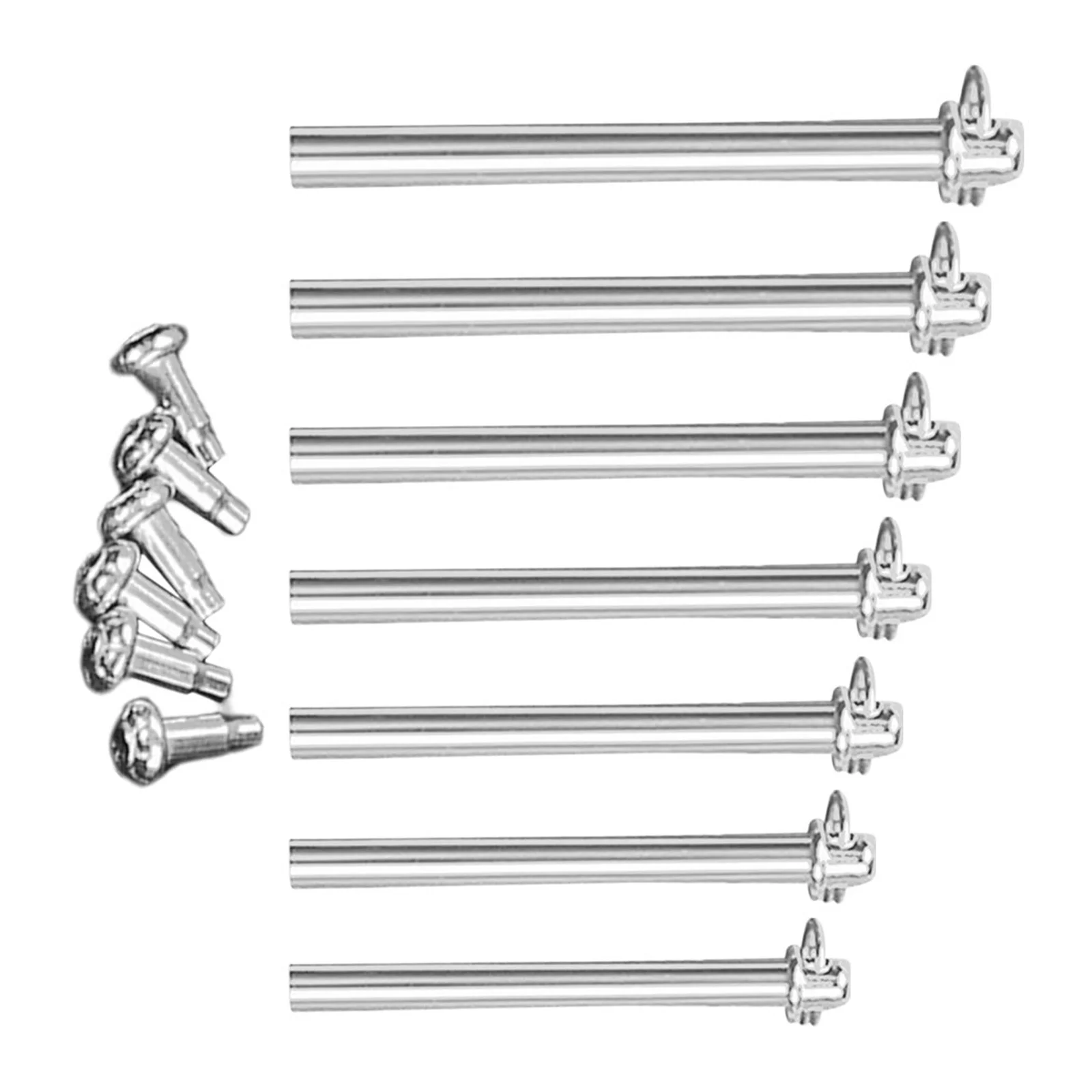 

7Sets Folding Fan Shaft Rivet Nut Repair Kit Solid Shaft Replacement Durable Metal Handheld Fan Repair Accessory