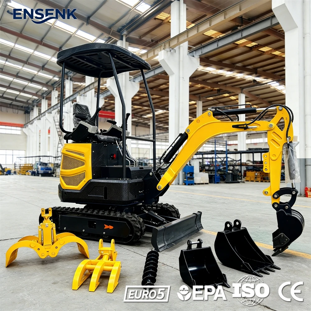

Ton Kubota Engine Europe CE Factory Direct Sale Mini Excavator 1.2Ton Agricultural Construction 1.5Ton Excavators 1.8Ton Yanmar