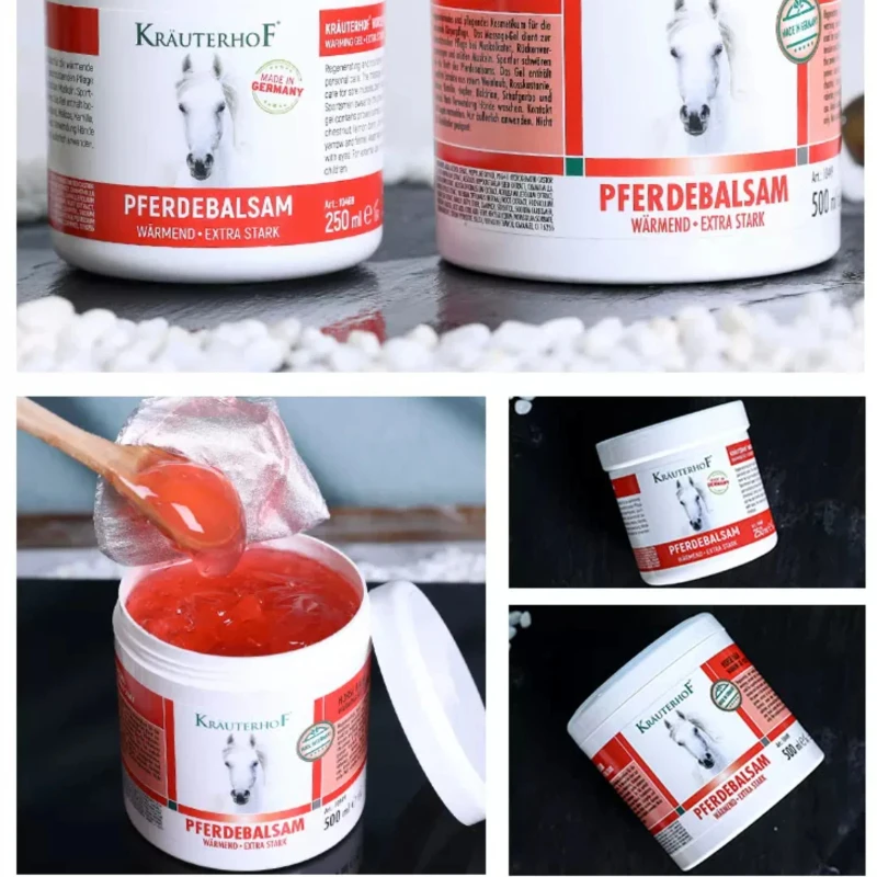 500ml German Krauterhof Horse Chestnut Balm Pferdebalsam Warmend Extra Stark Warming Massage Gel Relax Calm Muscle Massage Cream