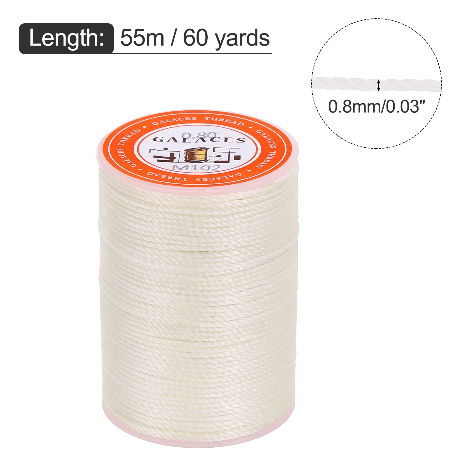 Waxed Cord 0.8mm 60 Yards Wax  - Jewelry Making recension och pris