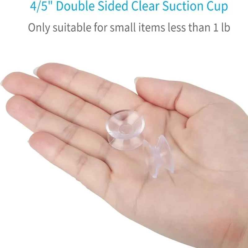 30/5PCS Double-Sided Suction Cup - Sucker Pads for Glass Plastic Aquarium Oxygen Tube DIY Soap Holder Accessories 20/30/35mm