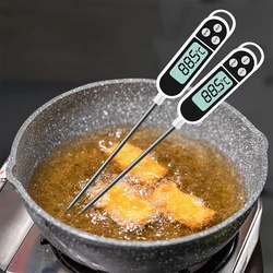 1PC Food Thermometer LCD Screen Digital Meat Cooking Thermometer Instant Read Long Probe Auto Off Kitchen Accessories