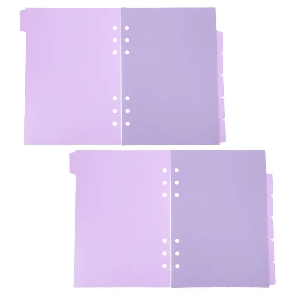 12 Pcs Pagination Management Tool Binder Organizer Page Tabs Dividers Dividing Line Plastic Pp