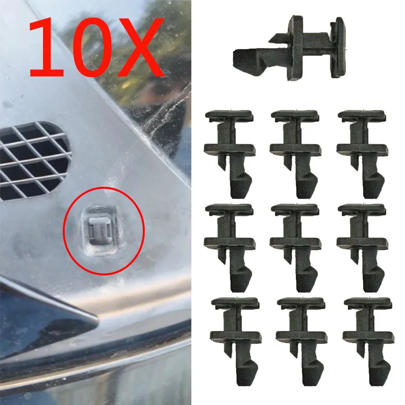 10X para Bmw 5 7 Series E32 E34 Z1 sujetadores de plástico capó de parabrisas y Clips de ajuste de Panel Scuttle 51711928946 Pieza del coche