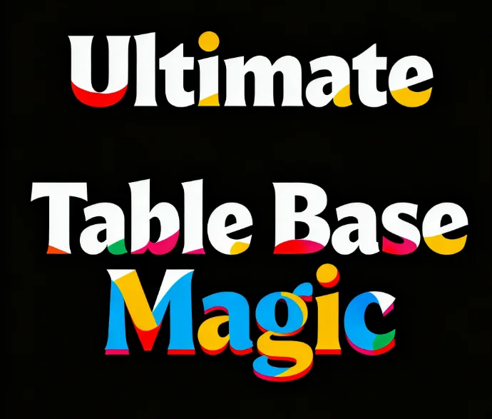 

Ultimate Table Base - Professional Magic Table Accessory for Stage Performances Magic Tricks Props