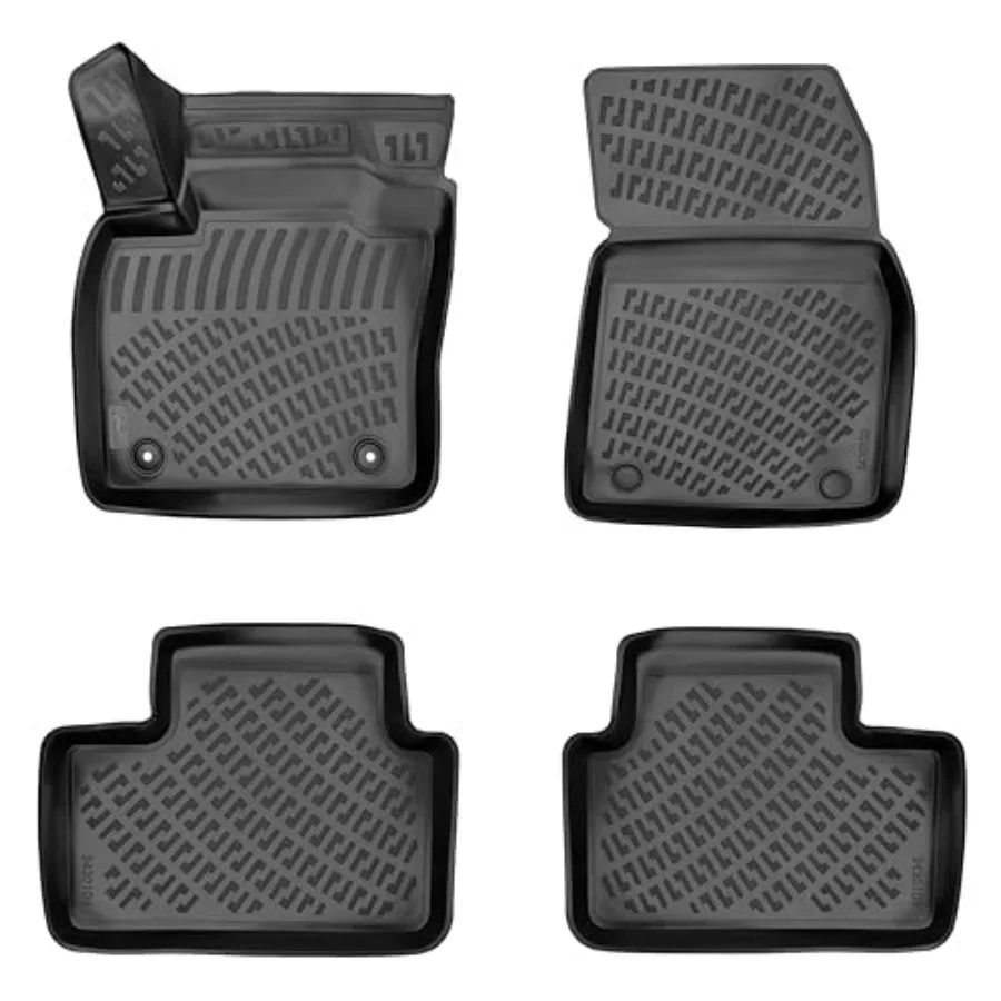 

Volvo S60 2019-2025 V60 2020-2025 V60 Cross Country 2020-2025 No Hybrid Models 3D Custom Fit Rubber Floor Mats All Weather Heav