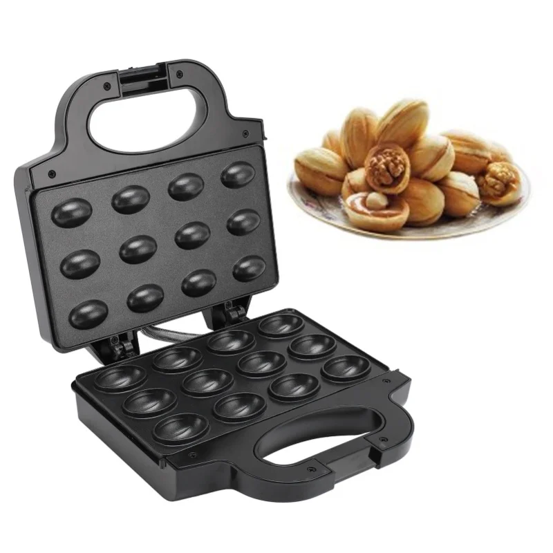macchina-per-torte-alle-noci-750w-antiaderente-12-mini-stampi-per-waffle-biscotti-alle-noci-elettrica-per-colazione