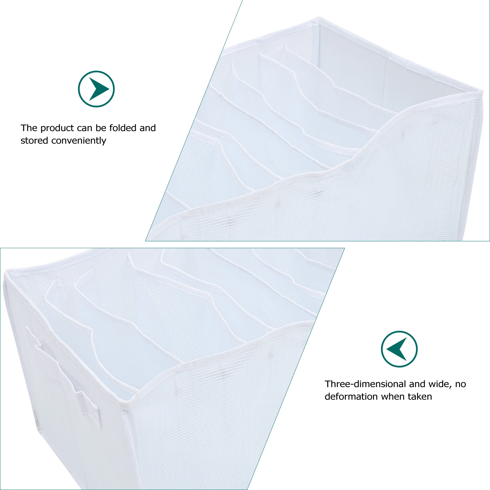 

Foldable Clothes Storage Box Large Capacity Household Organizer T Shirt Jeans Containerwardrobe Basket Foldable Storage Bin