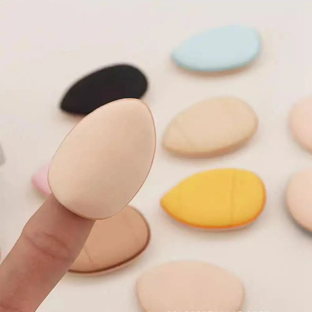 Verdicktes Finger pulver Puff Luftkissen Concealer Puff Schwamm Dual-Use und Mini Puder-freie Wet Puff Fingers pitze Foundation x9c8