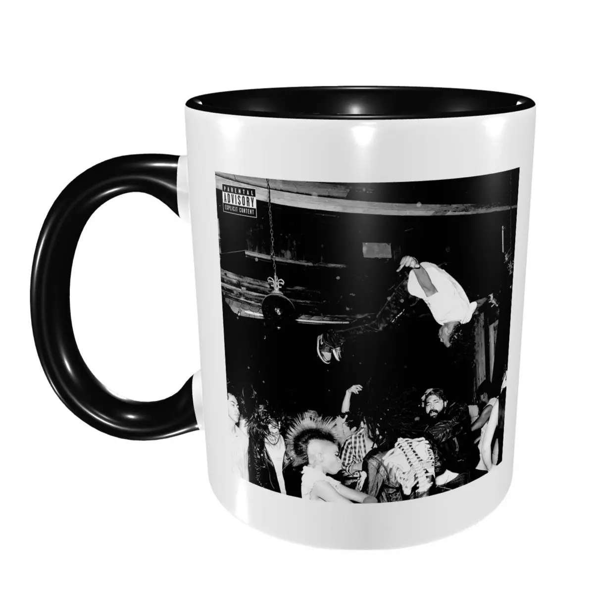 Rapper Playboi Carti Die Lit Mug Funny Ceramic Coffee Cups Tea Mugs Milk Cup Drinkware Gift for Friends