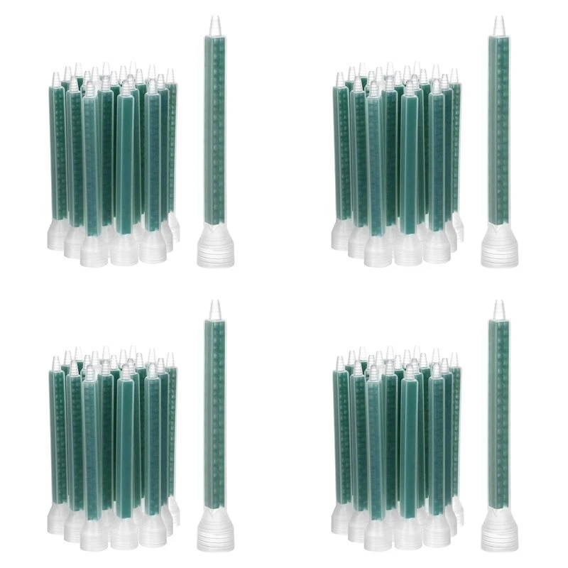 ABFU-24 Element Epoxy Mixing Nozzle, Static Mixing Nozzle Tip For Adhesive Cartridges 80Pcs