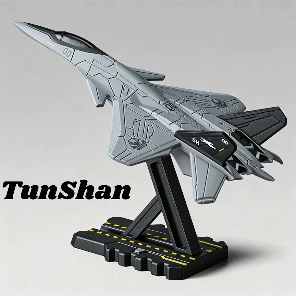 Scale 1:200 TunShan Heavy Carrier-Based Aircraft Models Toy Movable Parts Simulation Airshow Models for Children's Toys