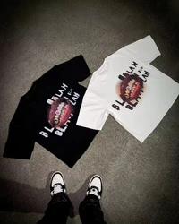 Y2k Harajuku Hip Hop Letter Loose T-shirts Men Women Fashion Streetwear Clothes Tees American Trend Retro Oversized Gothic Tops