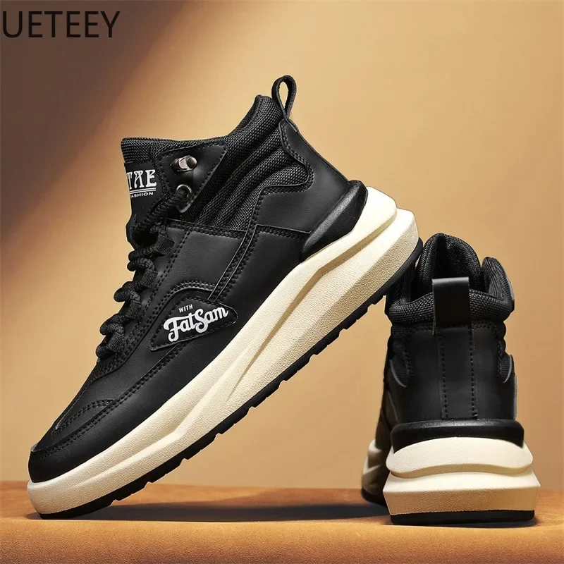 Winter Boot High Boot Thickening Lace-up High Top Hard-wearing Popular Model UETEEY Outdoors Fashion Classic Motorcyclist Boots