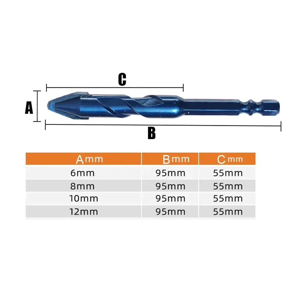 6-12mm Drill Bits Nail Drill Bit Solid Carbide Drill Bits -Twist Drill Bit For Wall Glass Wood Metal Tiles Power Tools