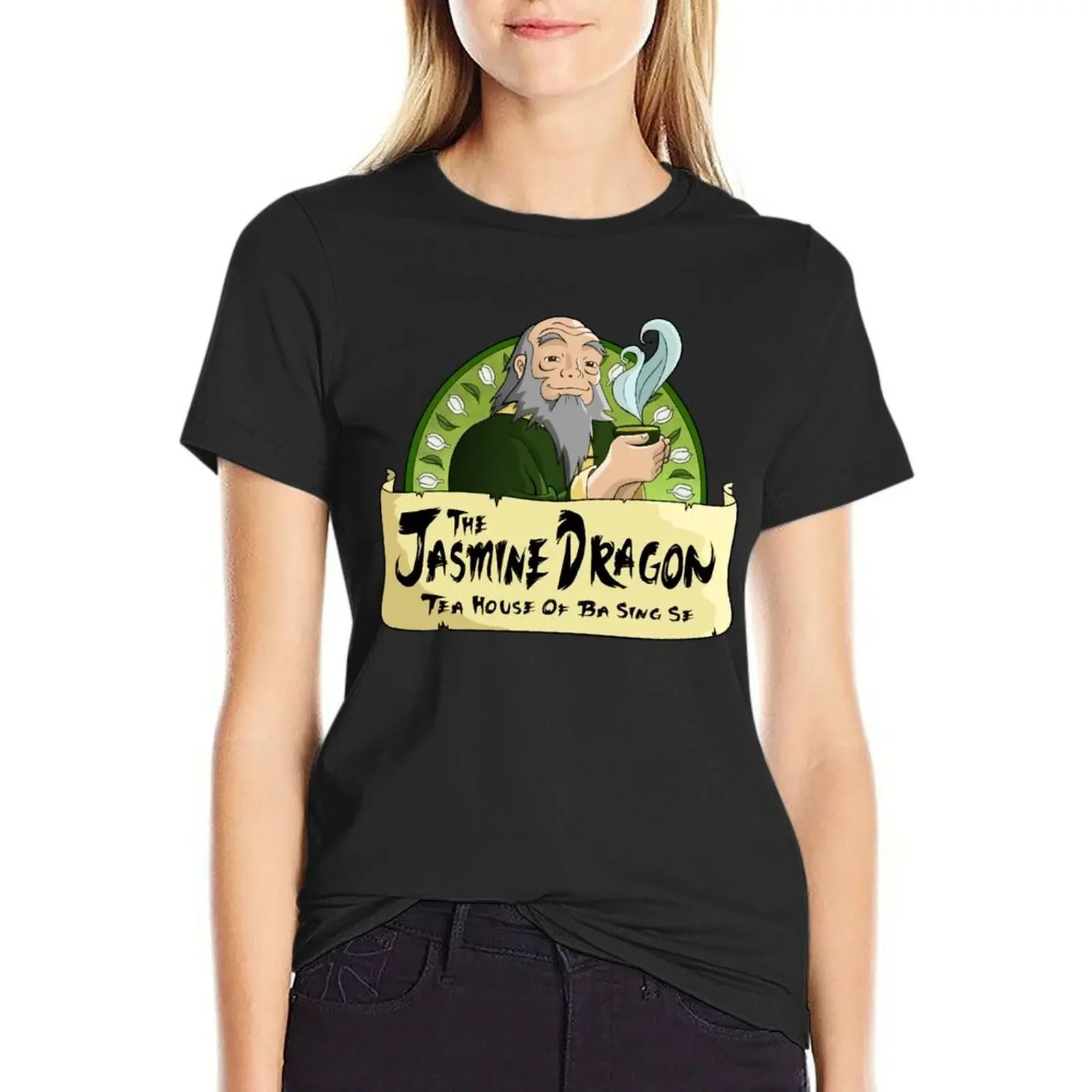 

The jasmine dragon tea house essential t shirt T-Shirt Blouse animal prinfor cute tops clothes for Women