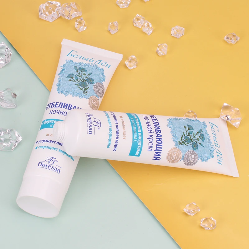 كريم فلوريسان وايت فليكس الليلي مع AHA وفيتامين، تركيبة روسية لتفتيح البقع وتلاشي البقع ومحاربة الشيخوخة المبكرة، 100 مل