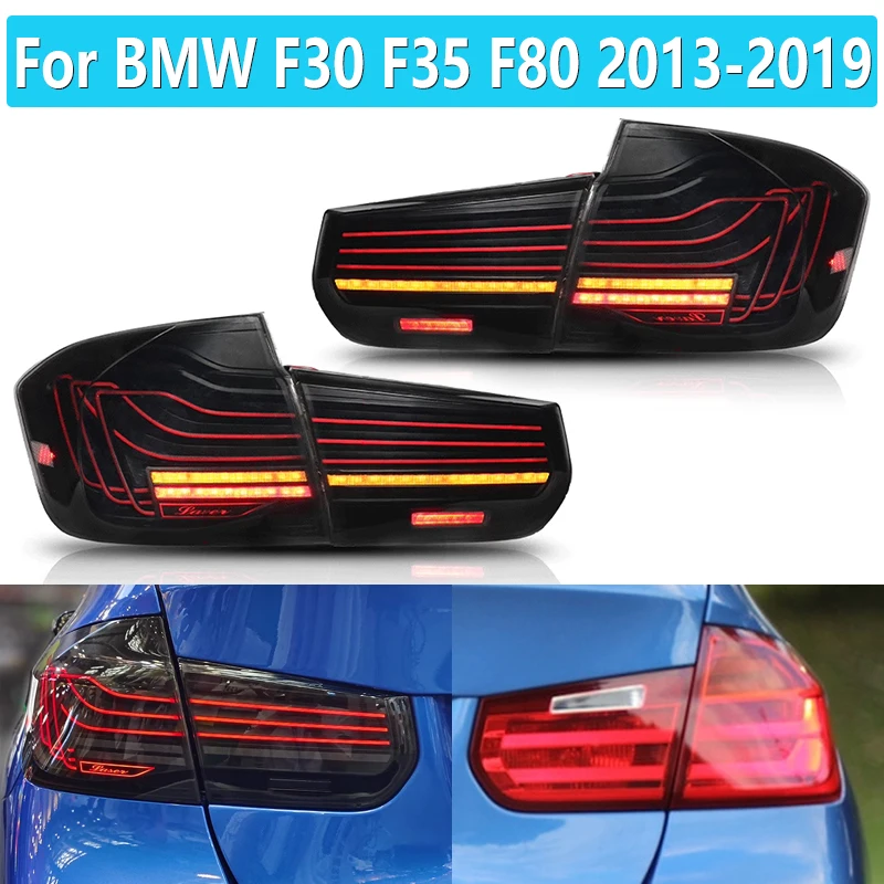 1 Set LED Tail Lights For BMW F30 F35 F80 2013-2019 Rear Lamp Dynamic Turn Signal Reversing Brake Fog Lamp Driving Light