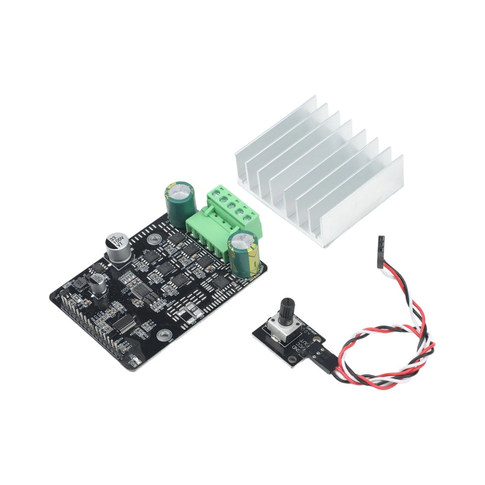 For BLDC Motor Driver Module 6-80V DC 50A 1600W Output for Electric Curtains Automatic Doors Compressors Blowers