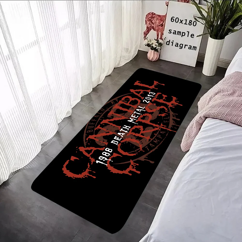 Death Metal Band Cannibal Corpse Floor Mat Graphic Printed Flannel Doormats for Bathroom Kitchen Entrance Carpet Home Decor