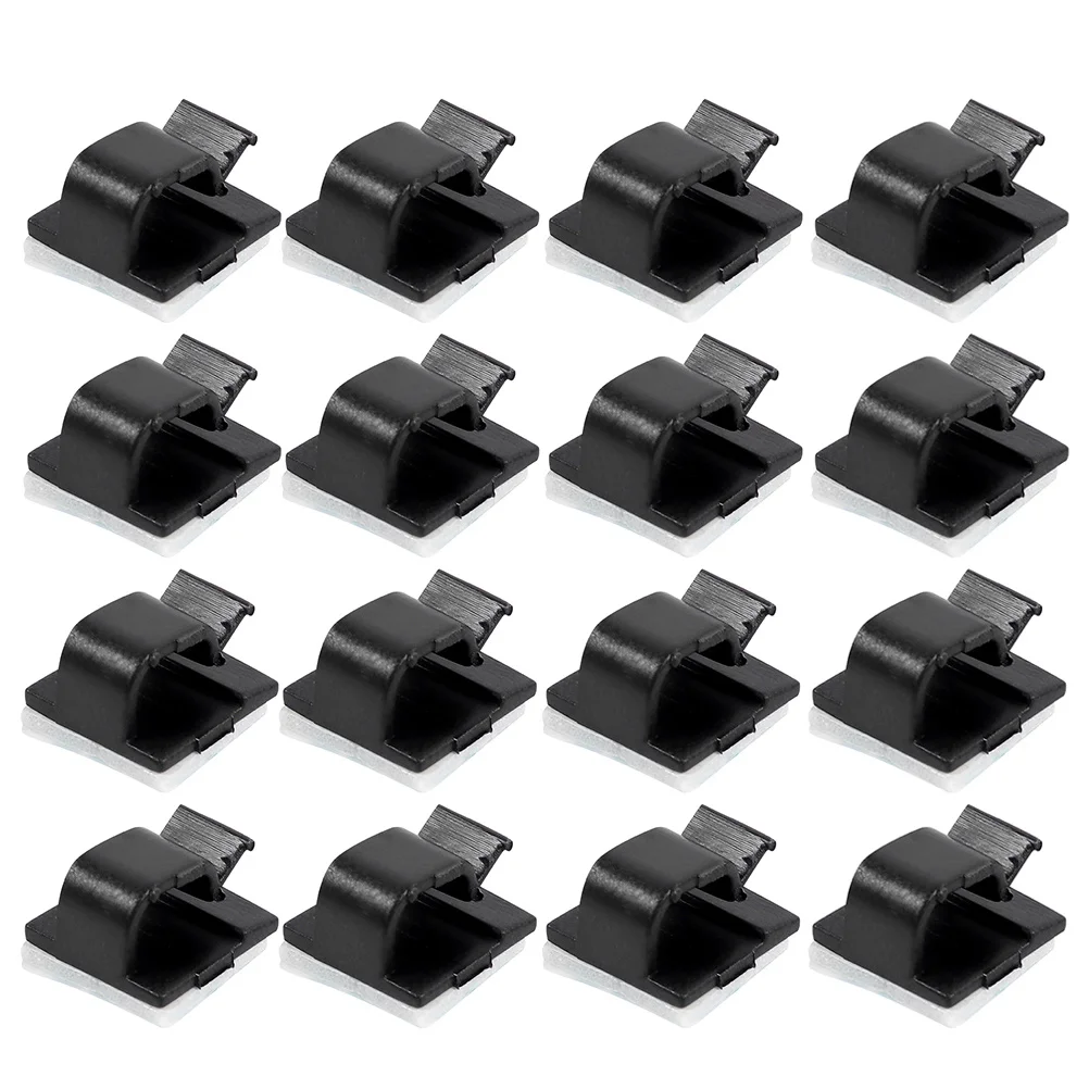 25 قطعة من مشابك الكابلات البلاستيكية، مشابك إدارة الحبل ذاتية اللصق لتثبيت الكابلات المنزلية والمكتب