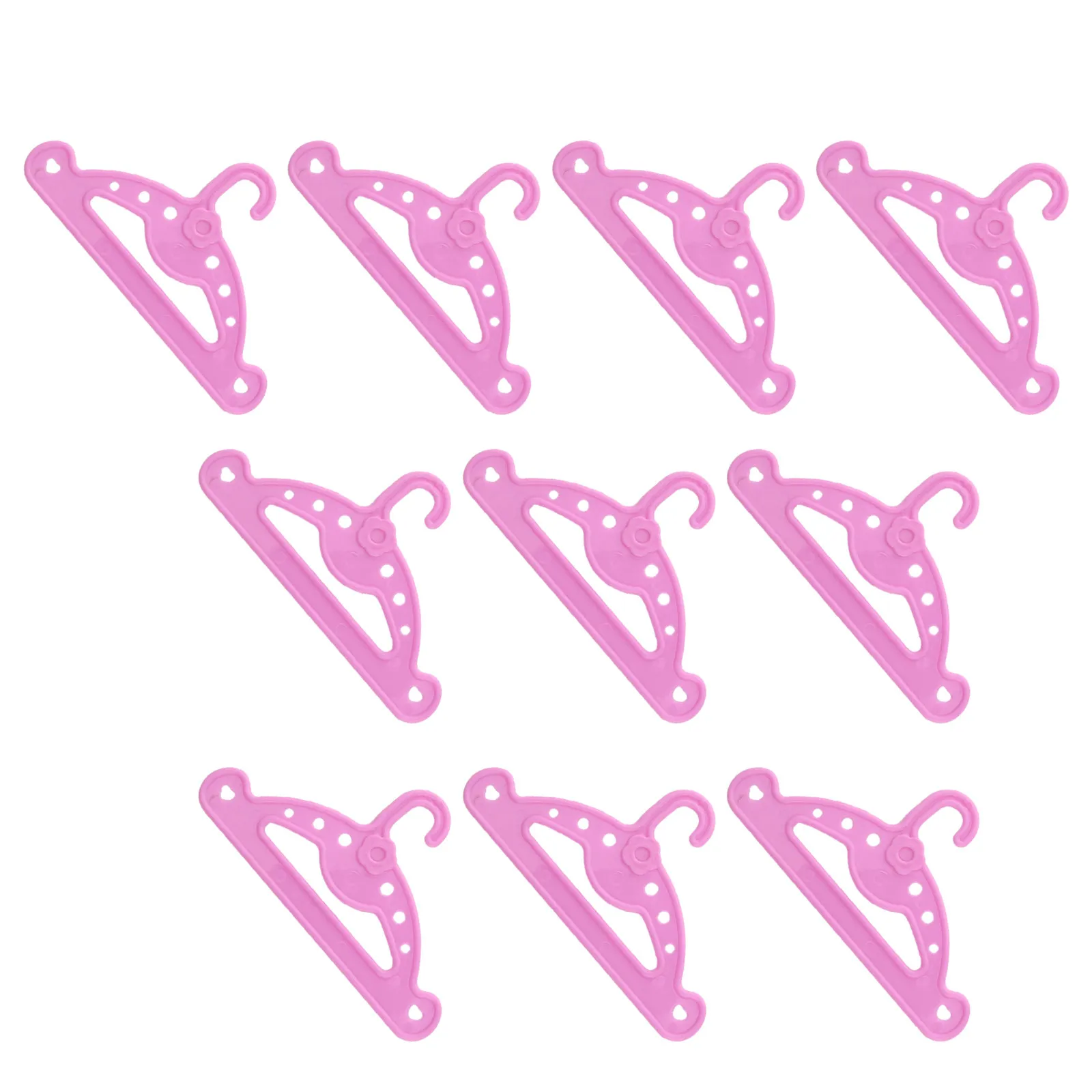 10Pcs 18 Inches Miniature Furniture Hanger Heavy-Duty Compact Clothes Hanger for Dollhouse Setup Easy Storage Space Saving