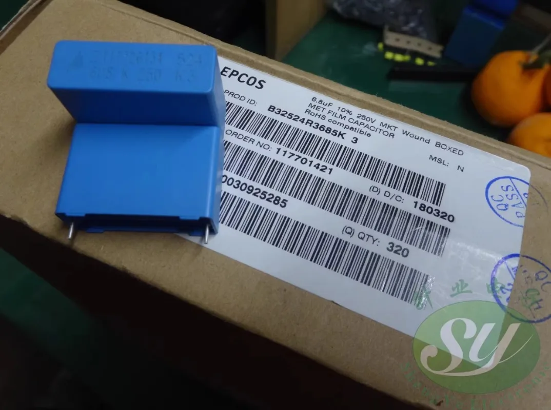 EPCOS 6.8uf/250v 6u8 685 Nieuwe 28mm filmcondensator B32524R3685K3