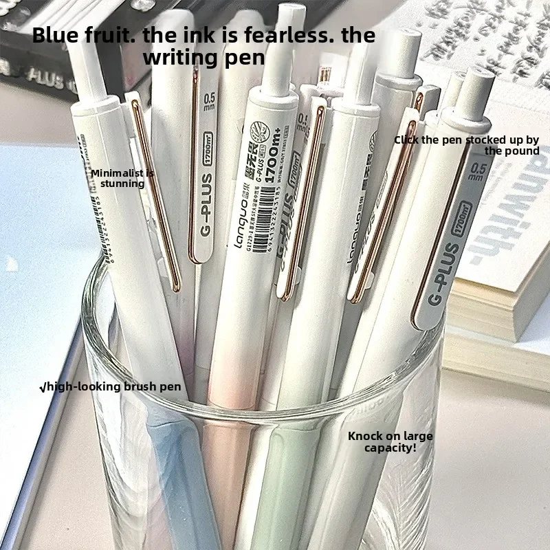 أقلام حبر جل للامتحان من تيودنت 0.5 مللي متر أقلام محايدة للكتابة باللون الأسود نوع الصحافة مجموعة أدوات مكتبية للدراسة عناصر رائجة البيع