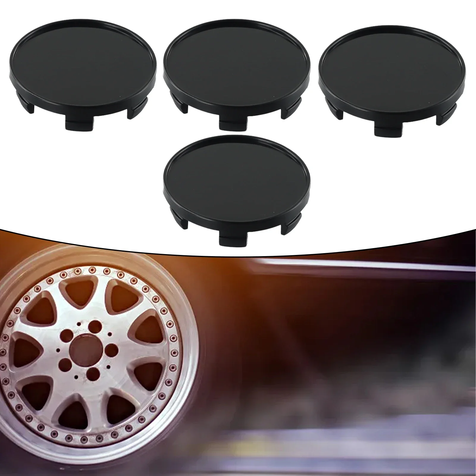 

For Auto Vehicle Easy Installation Cap Cover Center Hub Center Cap 4pcs Car Decoration High Quality Dia 6 Clips