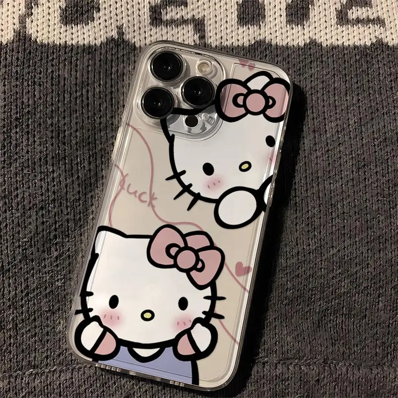 Sanrio Hello Kitty KT Head Bow Case For Honor 90 Lite X9A X9B X8B X7B Nova 5T 3i 7SE Huawei P40 Lite 30 Pro Cover Silicone Capa