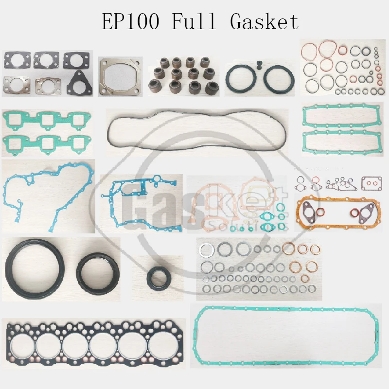 M10C M10U J07C H07C EL100 H06C F17D EF750 K13C-24V EP100 GE13 Полный комплект прокладок подходит для ремонта двигателя Hino Diesel