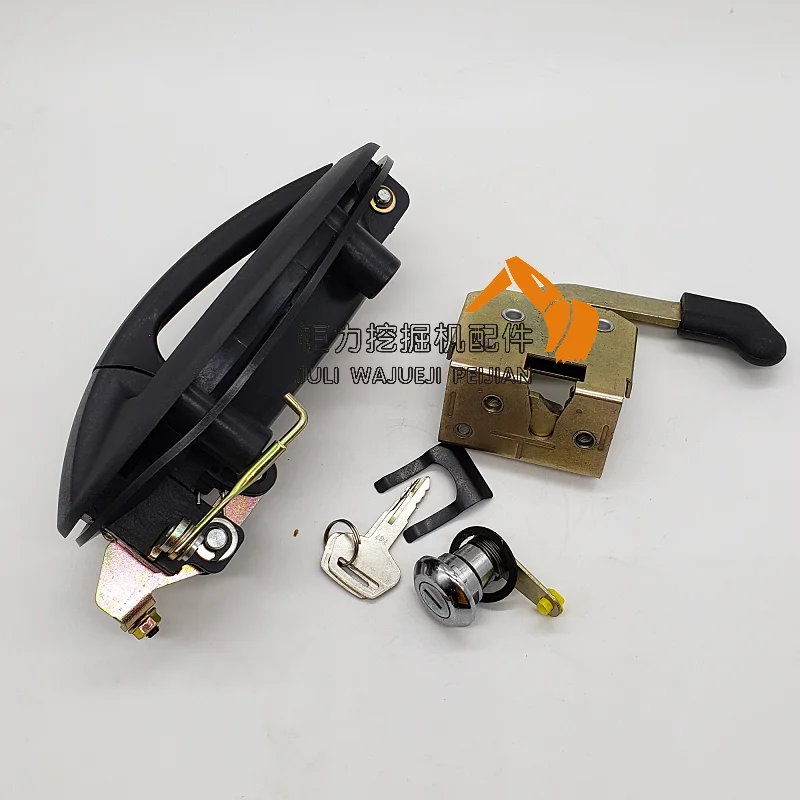 For Komatsu PC 56 60 70-7/8 Door lock of Cab Assembly lock block outer pull lock cylinder Excavator Parts