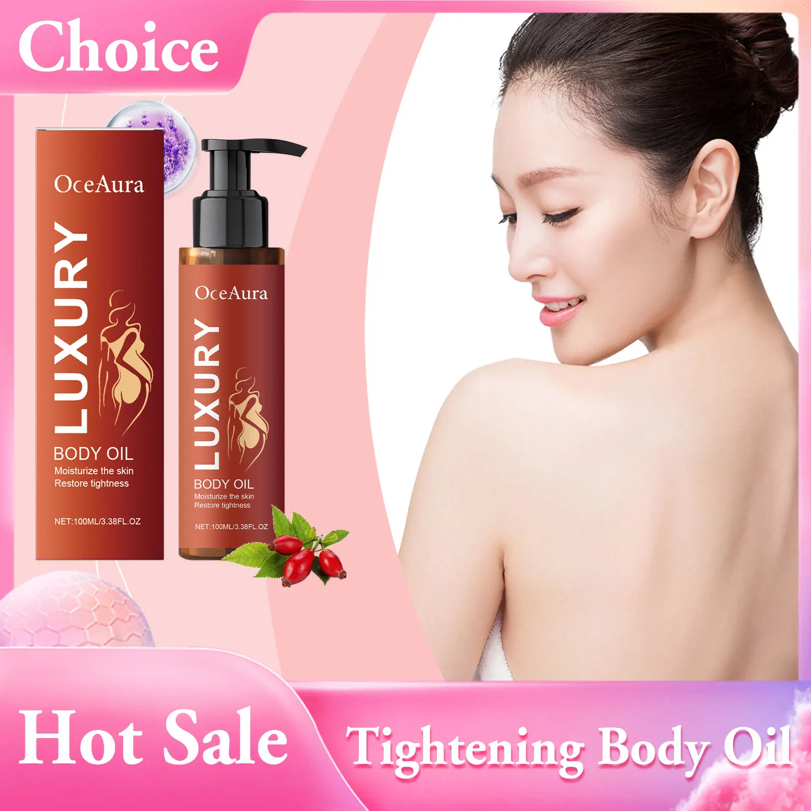 

Smoothing Body Oil Firming Improve Dullness Long Lasting Moisturize Enhance Elasticity Brighten Refreshing Nourish Essential Oil
