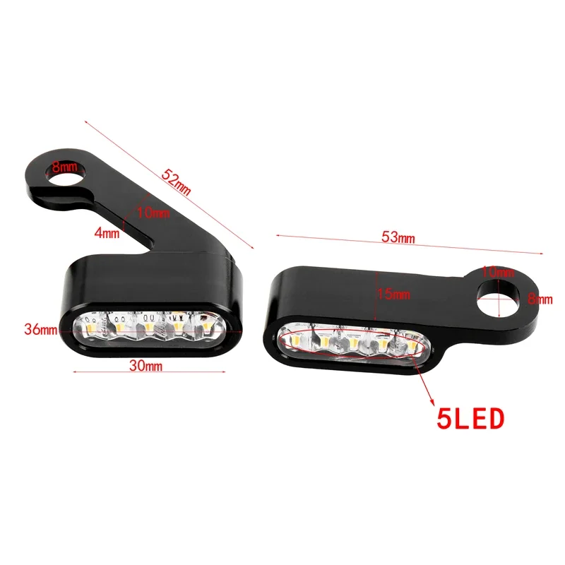 For Harley Sportster XL 2004-2020 1200 883 72 48 Roadster Motorcycle LED Turn Signal Light Mini Amber Running Indicator Lamp