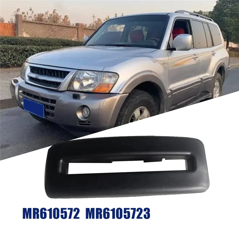 MR610573 2-ядная рамка ручки выкидной спинки сиденья для Mitsubishi Montero 2001-2006 MR610572, детали рычага скольжения средних сидений, черный