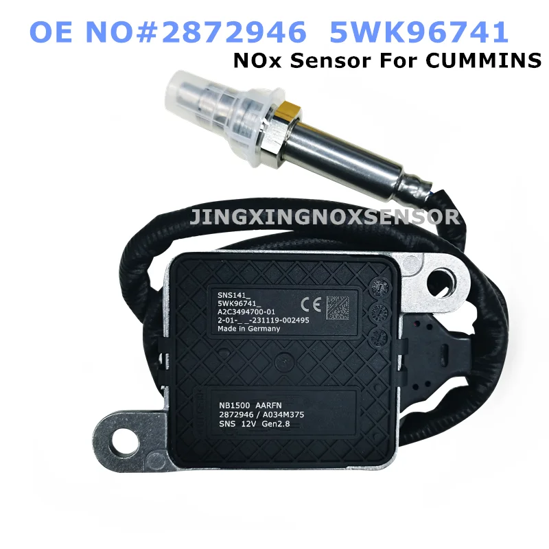 5WK96741 2872946 Original NEW NOX Sensor For Cummins ISX MX11 Freightliner Cascadia L6 Kenworth Peterbilt 11.9L 15.0L Diesel