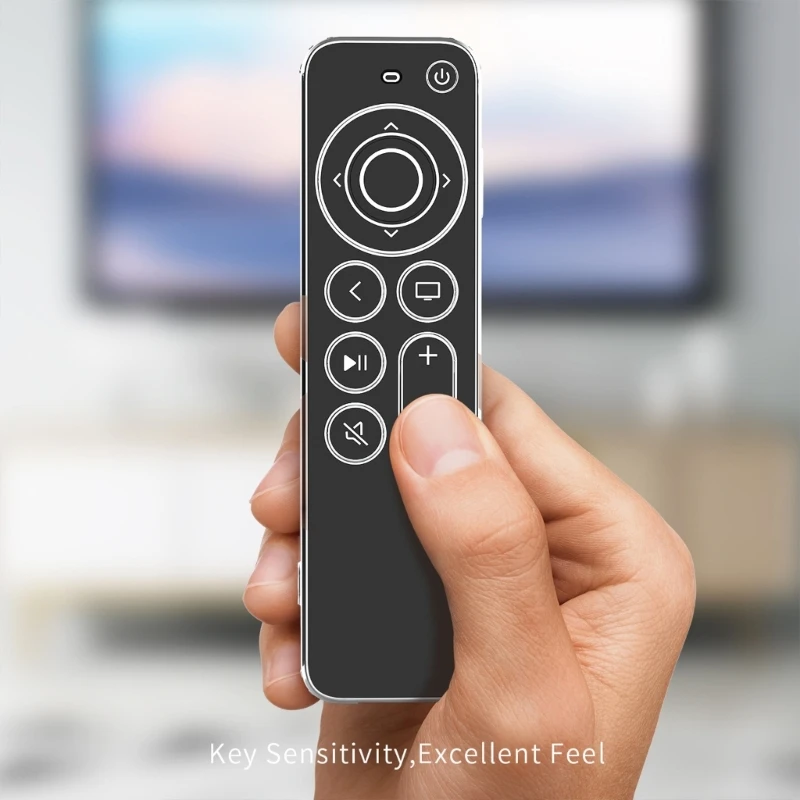 ชุบฝาครอบป้องกัน TPU แขนกันกระแทกแขนป้องกันการสูญหายสำหรับทีวี รีโมท 2