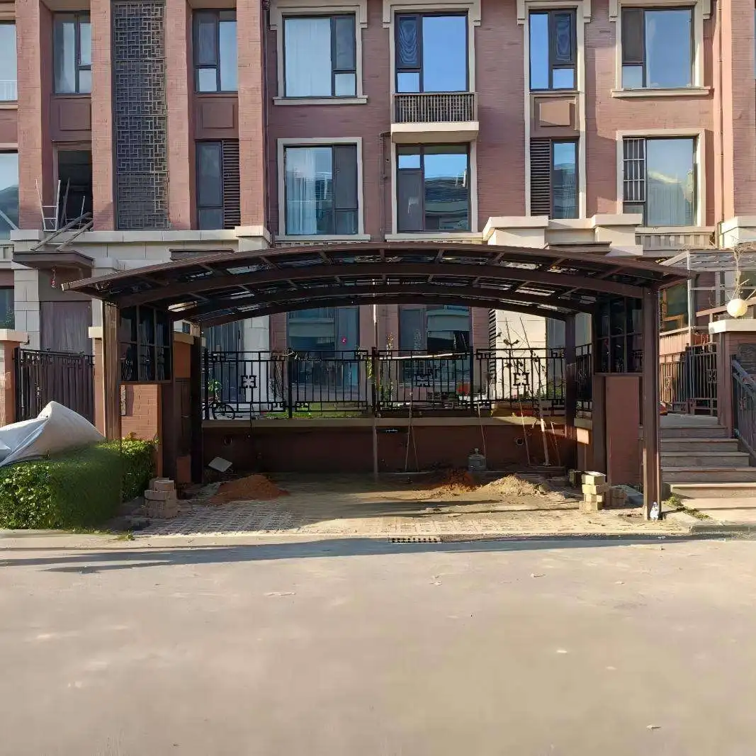 Powder Coating Outdoor Aluminum Alloy Rainproof Material Car Shelter Durable Car Parking Easy To Assemble Modern Carport