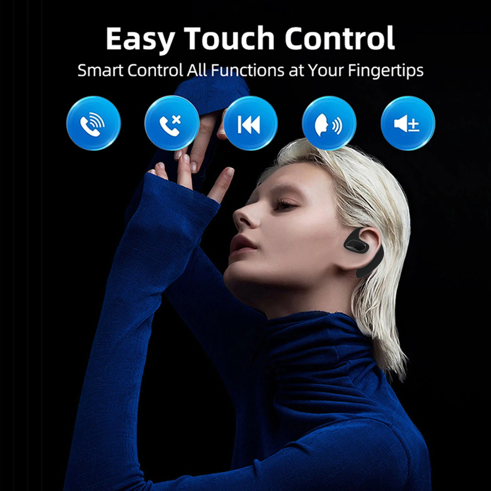 Auricolari per traduzione Al Wireless in tempo reale Tipo C Dispositivo per traduttore di ricarica Auricolari Bluetooth 5.3 per viaggi d'apprendimento aziendale