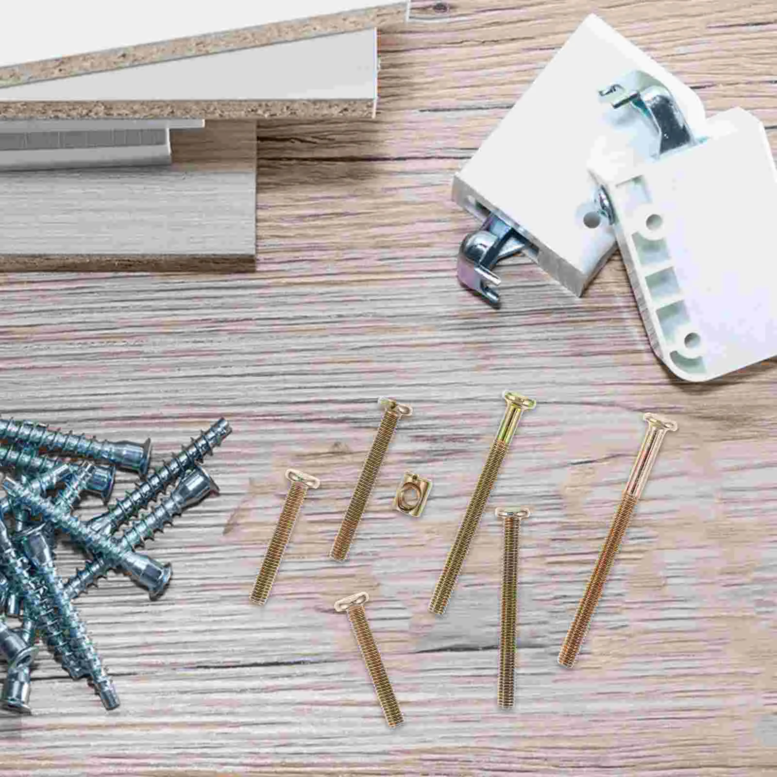 51 Pcs Furniture Screw Set Long Screws Bed Shelf Baby Crib Bolt Kit Group Replacement Parts Replacements Conversion