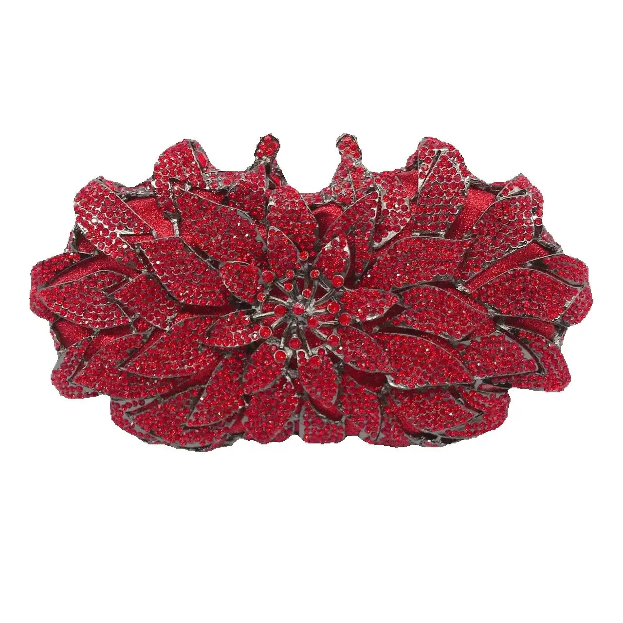 Rhinestone Empty Metal Diamond Dinner Bag Ladies Banquet Dress Full Diamond Clutch Bag Trendy Snap Closure Handbag Taschen Damen
