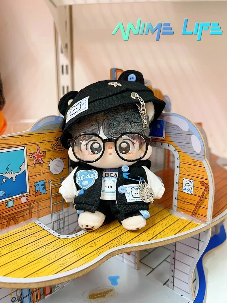 

Оригинальный красивый крутой костюм медведя для мальчика для куклы 10 см, игрушечная одежда, костюм для косплея, подарок, милый милый HT