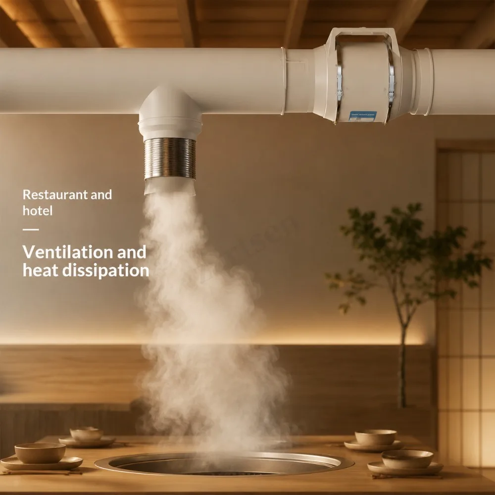 4Inch Two Speed Remote Control Exhaust Fan Silent Inline Pipe Duct Extractor Air Ventilation Blower Kitchen Toilet Wall Booster