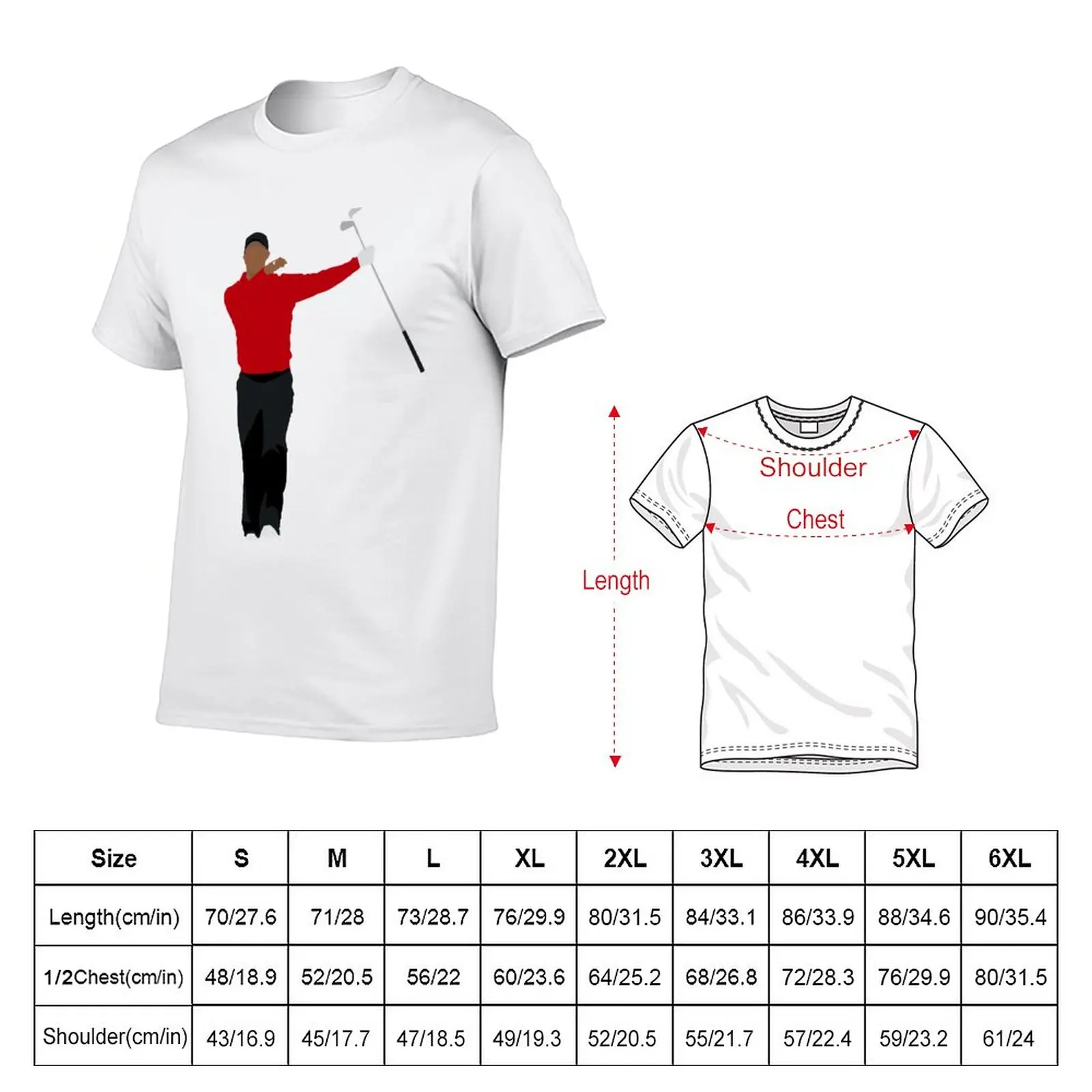 Tiger Sunday Red, Golf Clubs, Club Twirl, pga, Augusta, The Master, Win, Fist Pump, Golf, Golfer, Golfing, Golf Lover, F T-Shirt